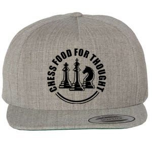 Chess Food For Thought Wool Snapback Cap