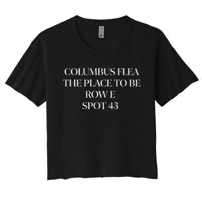 Columbus Farmers Flea Market Women's Crop Top Tee