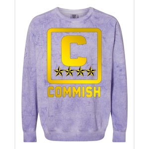 Commissioner Funny Fantasy Football Commish Colorblast Crewneck Sweatshirt