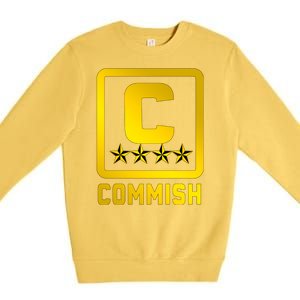 Commissioner Funny Fantasy Football Commish Premium Crewneck Sweatshirt