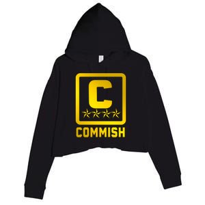 Commissioner Funny Fantasy Football Commish Crop Fleece Hoodie