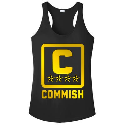 Commissioner Funny Fantasy Football Commish Ladies PosiCharge Competitor Racerback Tank