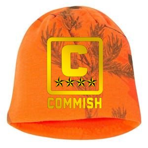 Commissioner Funny Fantasy Football Commish Kati - Camo Knit Beanie