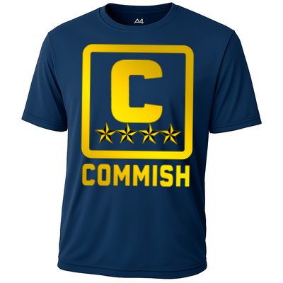 Commissioner Funny Fantasy Football Commish Cooling Performance Crew T-Shirt