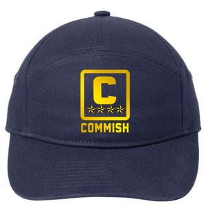 Commissioner Funny Fantasy Football Commish 7-Panel Snapback Hat