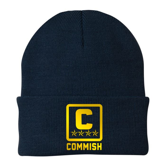 Commissioner Funny Fantasy Football Commish Knit Cap Winter Beanie