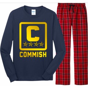 Commissioner Funny Fantasy Football Commish Long Sleeve Pajama Set