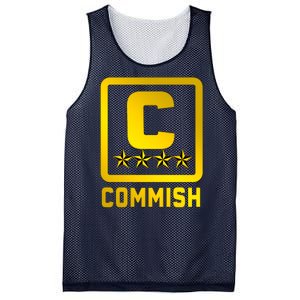 Commissioner Funny Fantasy Football Commish Mesh Reversible Basketball Jersey Tank