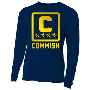 Commissioner Funny Fantasy Football Commish Cooling Performance Long Sleeve Crew