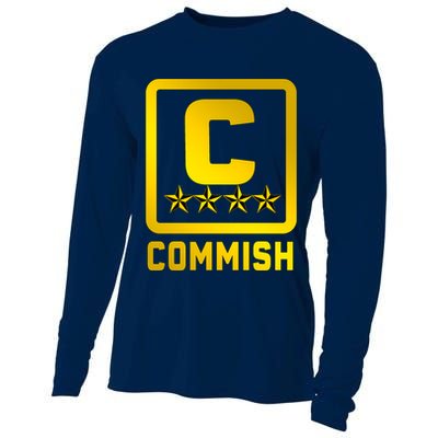Commissioner Funny Fantasy Football Commish Cooling Performance Long Sleeve Crew