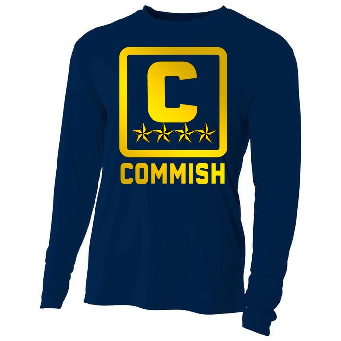 Commissioner Funny Fantasy Football Commish Cooling Performance Long Sleeve Crew