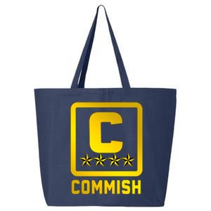 Commissioner Funny Fantasy Football Commish 25L Jumbo Tote