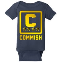 Commissioner Funny Fantasy Football Commish Baby Bodysuit