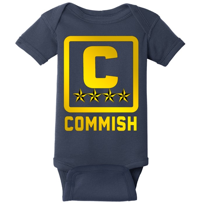 Commissioner Funny Fantasy Football Commish Baby Bodysuit