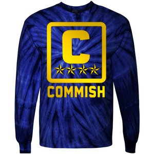 Commissioner Funny Fantasy Football Commish Tie-Dye Long Sleeve Shirt