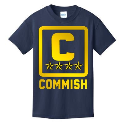 Commissioner Funny Fantasy Football Commish Kids T-Shirt