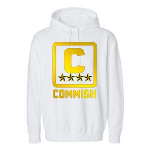 Commissioner Funny Fantasy Football Commish Garment-Dyed Fleece Hoodie