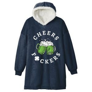 Cheers Feckers Friends Beer Lover Hooded Wearable Blanket