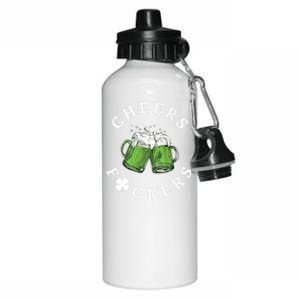 Cheers Feckers Friends Beer Lover Aluminum Water Bottle