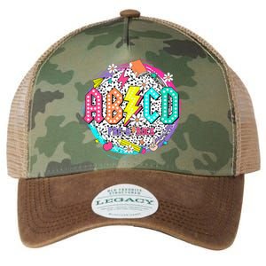 Cute Funny For Prek Teacher Abcd Rock Prek Rocks Legacy Tie Dye Trucker Hat