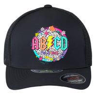 Cute Funny For Prek Teacher Abcd Rock Prek Rocks Flexfit Unipanel Trucker Cap