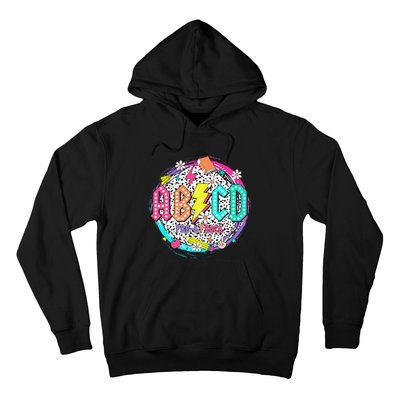 Cute Funny For Prek Teacher Abcd Rock Prek Rocks Hoodie