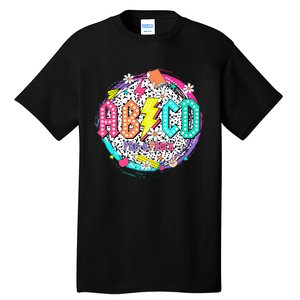 Cute Funny For Prek Teacher Abcd Rock Prek Rocks Tall T-Shirt