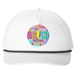 Cute Funny For Prek Teacher Abcd Rock Prek Rocks Snapback Five-Panel Rope Hat