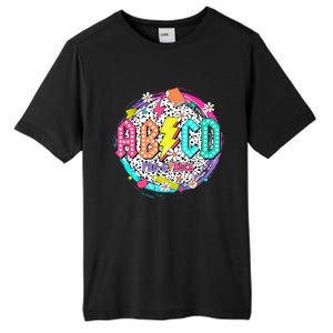 Cute Funny For Prek Teacher Abcd Rock Prek Rocks Tall Fusion ChromaSoft Performance T-Shirt