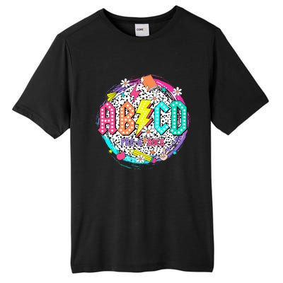 Cute Funny For Prek Teacher Abcd Rock Prek Rocks Tall Fusion ChromaSoft Performance T-Shirt