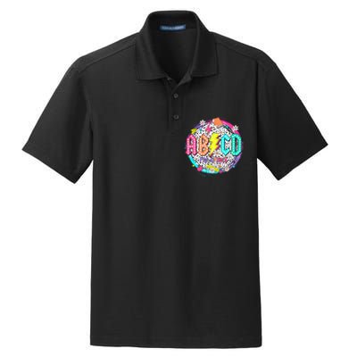 Cute Funny For Prek Teacher Abcd Rock Prek Rocks Dry Zone Grid Polo