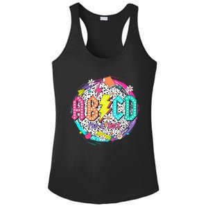 Cute Funny For Prek Teacher Abcd Rock Prek Rocks Ladies PosiCharge Competitor Racerback Tank