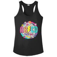 Cute Funny For Prek Teacher Abcd Rock Prek Rocks Ladies PosiCharge Competitor Racerback Tank