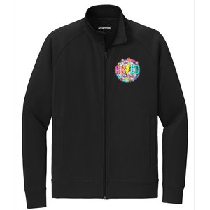 Cute Funny For Prek Teacher Abcd Rock Prek Rocks Stretch Full-Zip Cadet Jacket