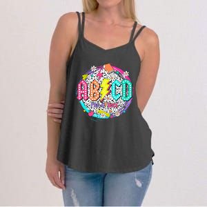 Cute Funny For Prek Teacher Abcd Rock Prek Rocks Women's Strappy Tank