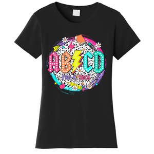 Cute Funny For Prek Teacher Abcd Rock Prek Rocks Women's T-Shirt