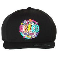 Cute Funny For Prek Teacher Abcd Rock Prek Rocks Wool Snapback Cap