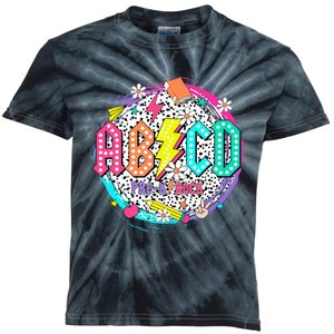 Cute Funny For Prek Teacher Abcd Rock Prek Rocks Kids Tie-Dye T-Shirt