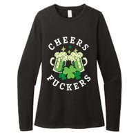 Cheers Fuckers Funny St Patricks Day Irish Drinking Womens CVC Long Sleeve Shirt