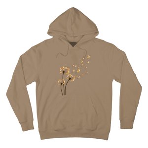 Corgi Flower Fly Dandelion Funny Dog Lover For Mom Hoodie