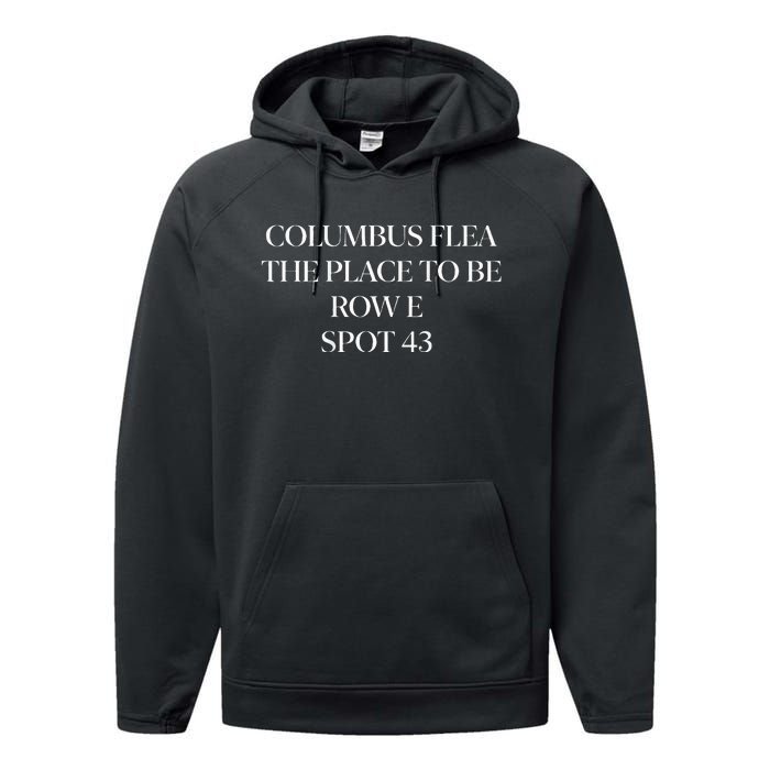 Columbus Farmers Flea Market Performance Fleece Hoodie