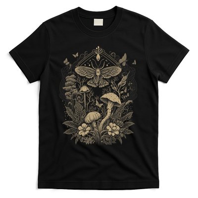 Cute Fairycore Floral Moth Aesthetic Girls Women Graphic T-Shirt