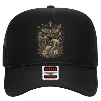 Cute Fairycore Floral Moth Aesthetic Girls Women Graphic Trucker Hat