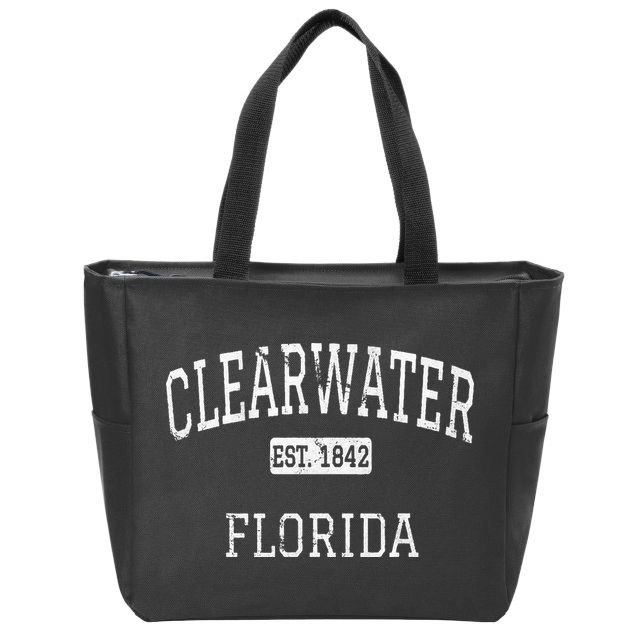 Clearwater Florida FL Vintage Zip Tote Bag