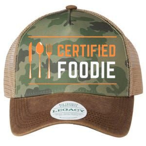 Certified Foodie Funny Designs For Food Lovers Legacy Tie Dye Trucker Hat