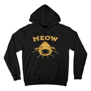 Catfish Fishing Fisherman Meow Catfish Hoodie