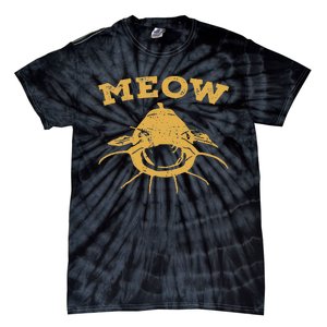 Catfish Fishing Fisherman Meow Catfish Tie-Dye T-Shirt