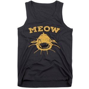 Catfish Fishing Fisherman Meow Catfish Tank Top