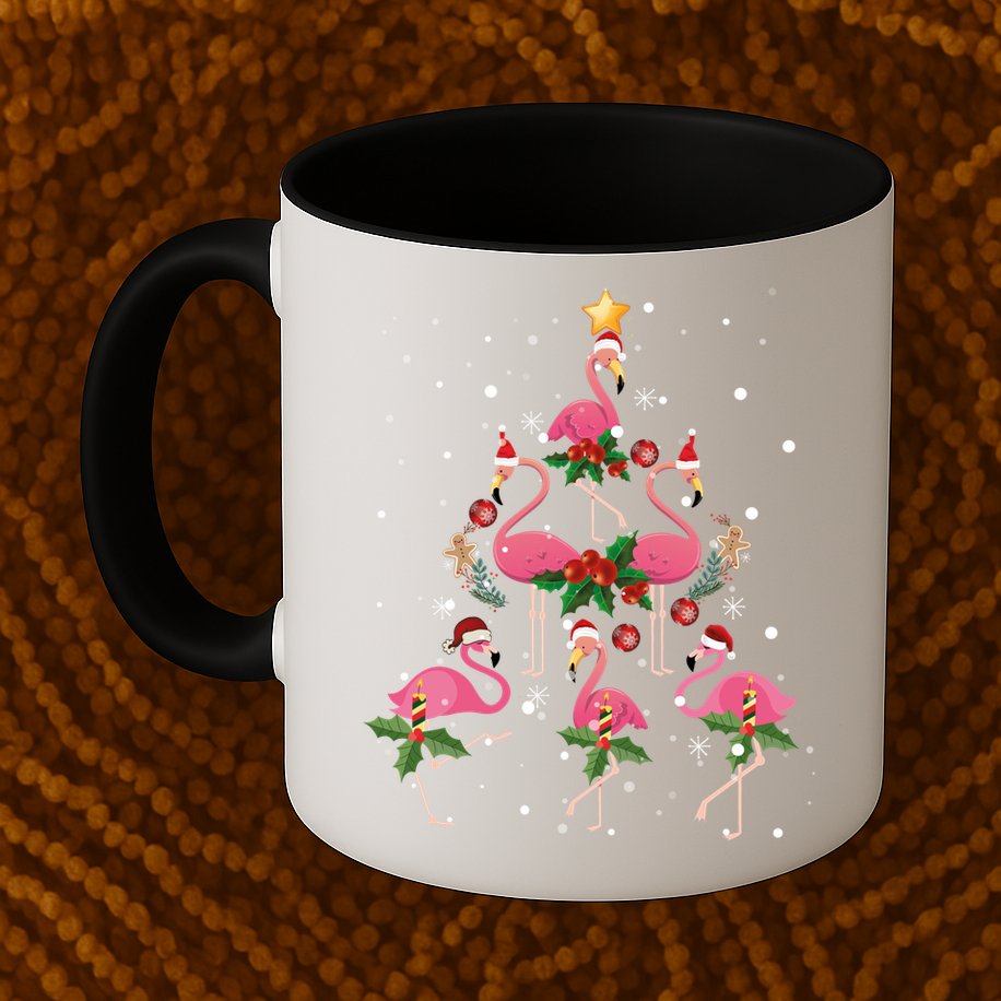 Christmas Flamingo Flamingo's Christmas Tree Classic Mug