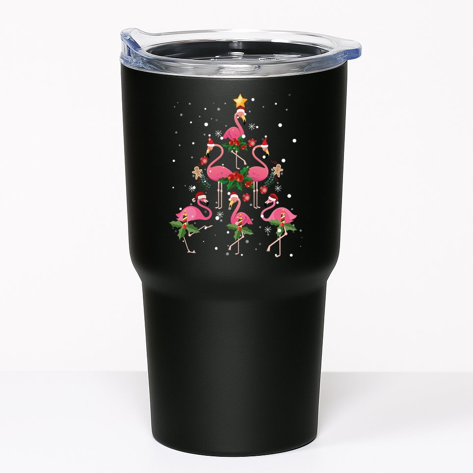 Christmas Flamingo Flamingo's Christmas Tree Classic Tumbler